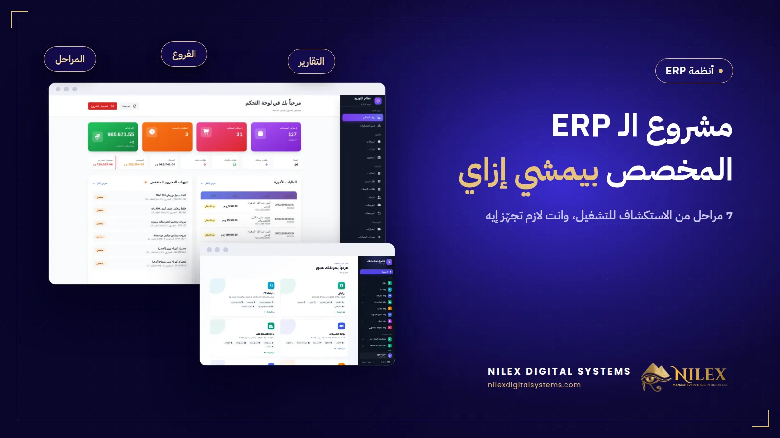 خط زمني لمشروع ERP مخصص من الاستكشاف ورسم الإجراءات للاختبار والتدريب والتشغيل