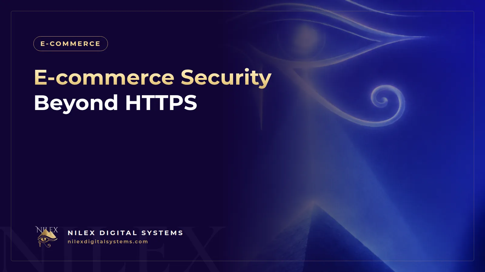 Illustration of an online store protected by layered shields for checkout, admin panel, customer accounts and servers