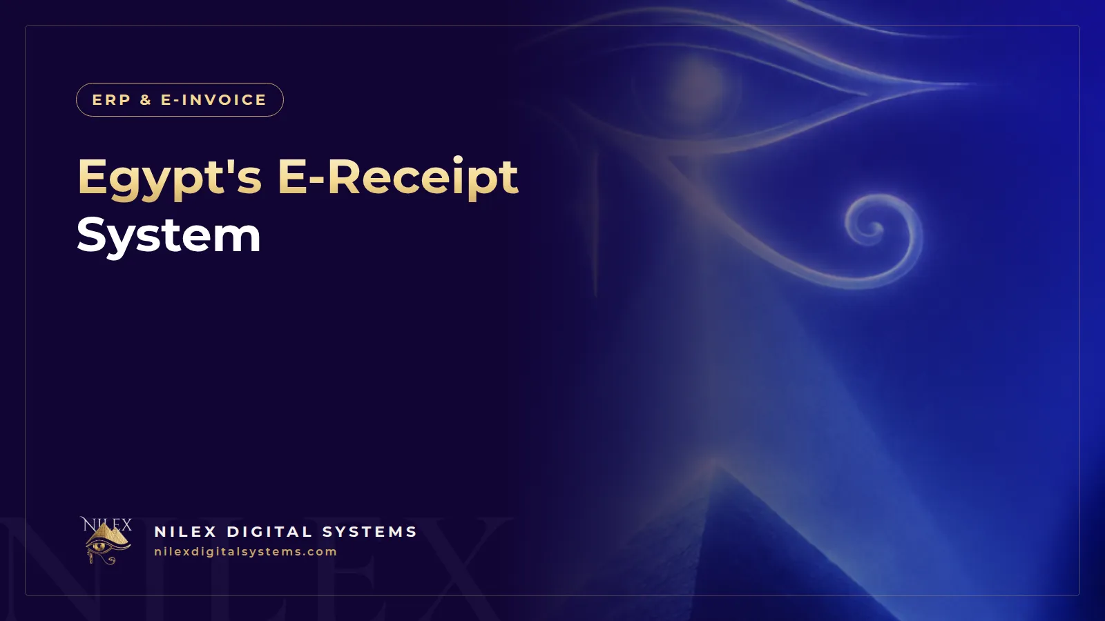 Illustration of a cashier POS printing an electronic receipt with a QR code linked to the Egyptian Tax Authority