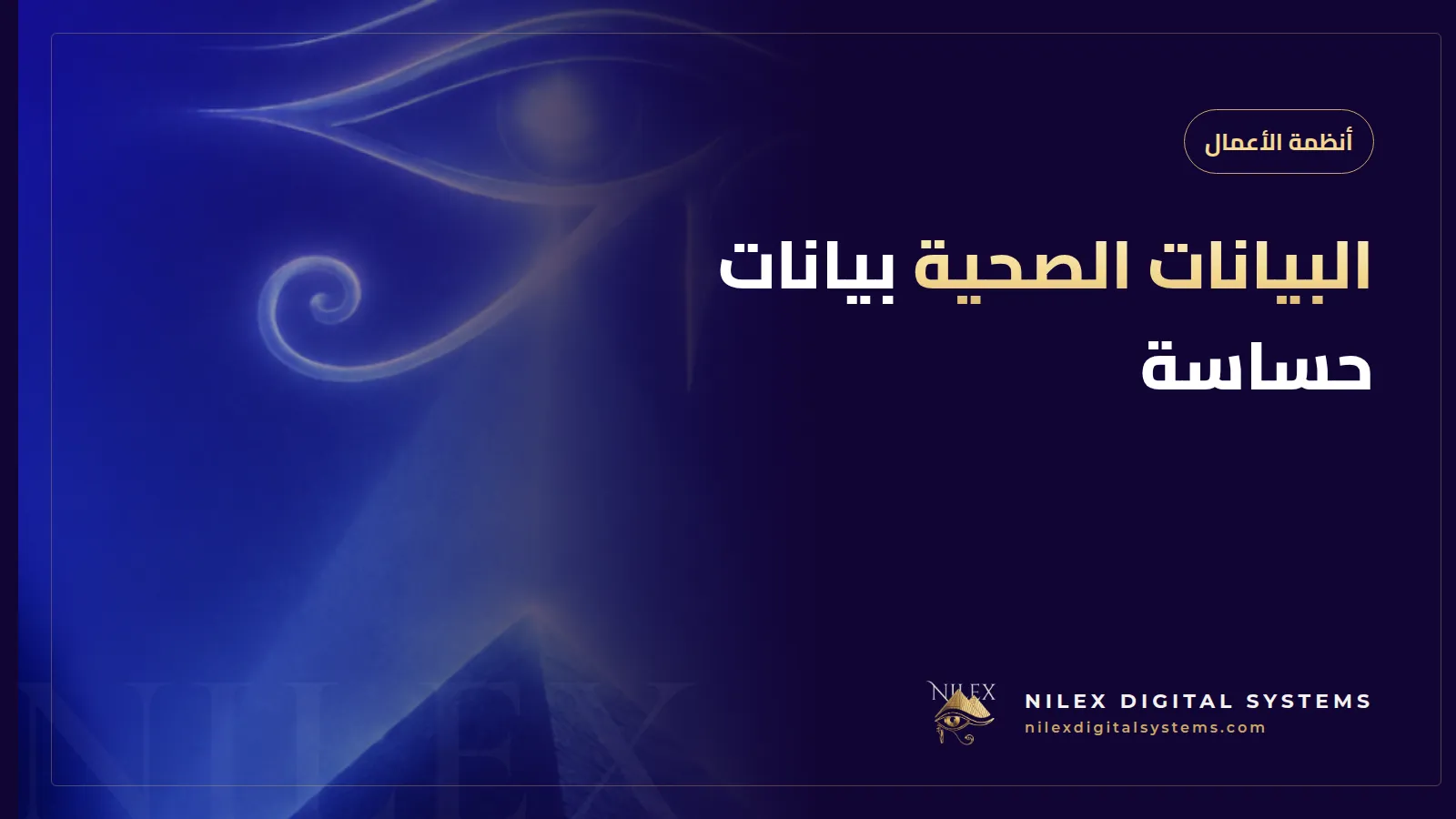 رسم توضيحي لملف مريض مغلق بقفل تحيط به أيقونات الموافقة والصلاحيات وسجل التدقيق