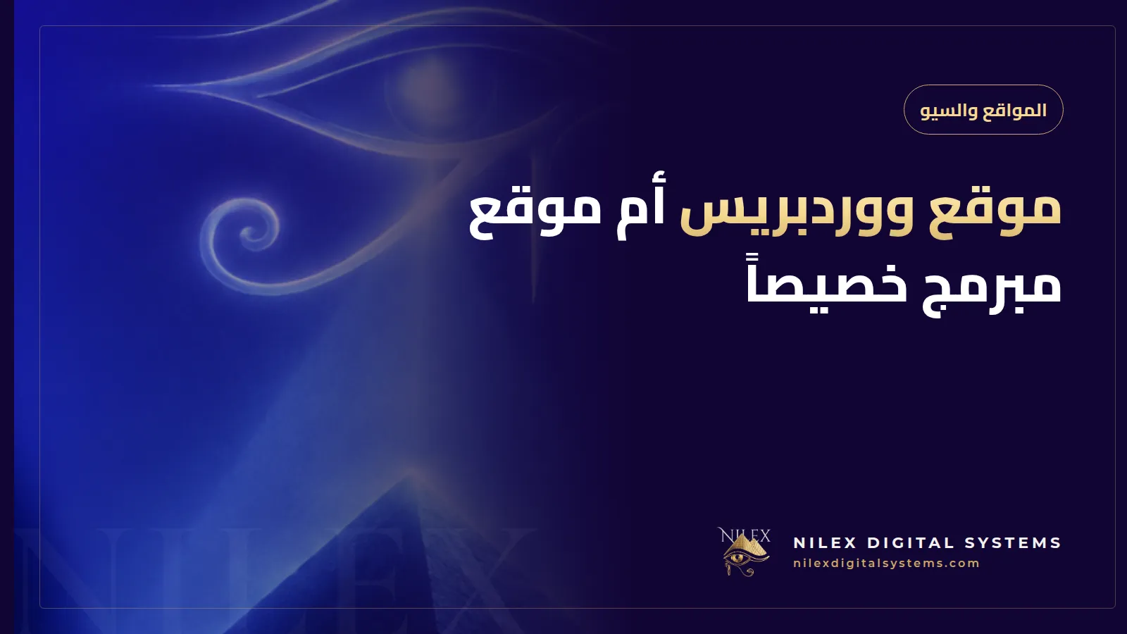 رسم يقارن بين موقع ووردبريس مكوّن من إضافات وموقع مبرمج خصيصاً على شاشة مطور